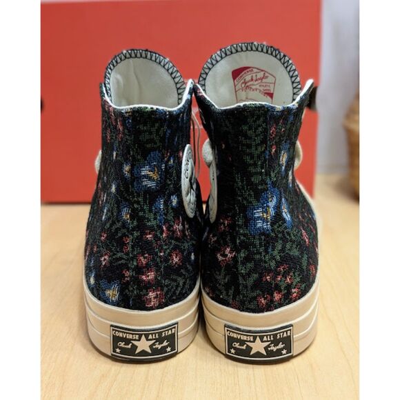 Converse Chuck 70 Black Floral Tapestry High Top Sneakers Women's 10 NIB - Picture 7 of 14